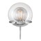 Westinghouse Fixture Wall 60W Marla, Brushed Nickel Clear Glassobe Glass 6119200 - alternate 1